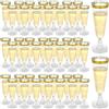 JMIATRY 100 Pezzi Calici Plastica 160 ml, Flute Plastica rigida lavabili, Bicchieri Plastica Rigida Lavabili ripetibile per Feste, Matrimoni