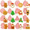 O-Kinee Formine per Biscotti Natale,3D Tagliabiscotti Natale,16 Pezzi Stampo Biscotti Natale,DIY Pressable Keksausstecher per Biscotti, Fondente, Torte per Decorare Biscotto Dolci Torta