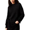 CALVIN KLEIN MAGLIONE GIROCOLLO LOGO A INTARSIO DONNA