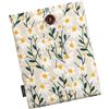 MoKo 6-7 Pollici Ricamato Margherita Imbottito Sleeve Pouch per Kindle Colorsoft, Kindle Paperwhite 12 ° Gen 2024, Kindle 2022-2016, Kindle Pouch per Oasis/Voyage/Kobo eReader, Margherita Bianca