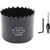 Laiwei Sega a tazza 56mm LAIWEI bi-metallo fresa a tazza circolare HSS, spessore 1,8 mm, profondità di taglio fino a 38 mm, adatto per legno, plastica, cartongesso e tubi metallici