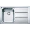 Franke Lavello Neptune Nex 611 inox satinato 1 vasca 86x51 con gocciolatoio