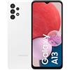 Samsung Galaxy A13 Smartphone Android, Display Infinity-V da 6.6 pollici¹, Android 12, 4 GB RAM e 64 GB di Memoria interna espandibile², Batteria 5.000 mAh³, White [Versione italiana]