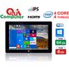 Intel TABLET PC 10 POLLICI INTEL N4000 WINDOWS 11 RAM 8GB SSD 128GB HDMI CUSTODIA