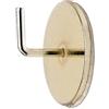 HomeMaison 2 Supporti Adesivi in Metallo, Dorata, 25 mm