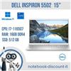 Dell Notebook DELL Inspiron 5502 15" Cpu i7-1165G7 Ram 16gb DDR4 SSD 512gb GRADO B