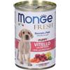 Monge & C. SpA Monge Fresh Bocconcini in Paté con Vitello e Ortaggi per Cuccioli 400 g Mangime