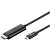 Goobay 77528 Cavo Adattatore USB-C- HDMI, 4k60Hz, 1.80 m, Nero, 1.8 m Lunghezza del Cavo