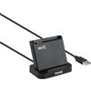 Tooq TQR-220B - Lettore esterno di Carta d'Identità Electrónica (CIE), VISION, USB 2,0; nero.
