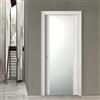 Leroy Merlin Porta scorrevole Malmo vetrata acero e larice chiaro L 80 x H 210 cm reversibile