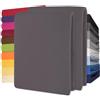 CelinaTex Lucina Lenzuolo Elasticizzato Topper spessori per Letto Contenitore Cotone 2er-Set 90x200-100x200 cm Antracite Grigio