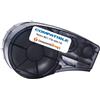 GielleService NASTRO COMPATIBILE PER ETICHETTE NYLON BRADY BMP21 M21-750-499-TB Testo nero su sfondo bianco