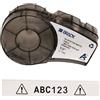 GielleService NASTRO COMPATIBILE PER ETICHETTE NYLON BRADY BMP21 M21-500-595-WT Testo nero su sfondo bianco