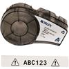 GielleService NASTRO COMPATIBILE PER ETICHETTE VINILE BRADY BMP21 M21-750-595-WT Testo nero su sfondo bianco