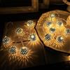 Kimuwote Catena Luminosa Batteria, 5M 20LED Catena Luminosa Interno Con Timer - Orientali D'argento Catena Luminosa Per Natale Festa Matrimonio(bianco Caldo)