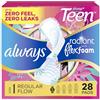 Always Totally Teen Radiant Infinity Pad 28 conteggio