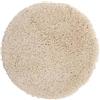 Spirella - Tappeto da Bagno Highland in Microfibra, Sottofondo Antiscivolo, Asciugatura Rapida, Pelo Lungo 40 mm, Lavabile in Lavatrice + Asciugabile in Asciugatrice - Ø 60 cm - Beige