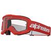 Alpinestars mascherina Vision 3 Wordmark Goggle - 3067 Red clear
