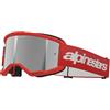Alpinestars mascherina Vision 3 Wordmark Goggle - 3094 Red mirrored Silver