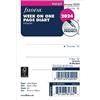 Filofax Diario bisettimanale 2024 per agenda ad anelli Filofax Pocket - Inglese