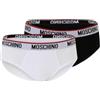Moschino Slip Bi-Pack Uomo A4703 Black/White (S)