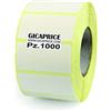 Gicaprice Etichette termiche adesive 50 x 25, rotolo da 1000 pezzi, diametro anima 40