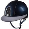Kep Italia Cromo 1.0 Shine Blu con visiera polo casco da equitazione
