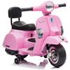Piston Car Mini Vespa Piaggio Rosa Elettrica per Bambini Batteria 6 V