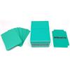 docsmagic.de Deck Box Full + 60 Double Mat Mint Sleeves Small Size - Porta Mazzo & Bustine Aqua - YGO