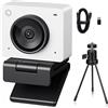 OBSBOT Meet 2 Ultra HD 4K Streaming Webcam, 1080p at 60 FPS, Videokonferenz Kamera mit KI Automatischem Bildausschnitt, USB-C, Dual Noise Reducing Mics, Ideal for Gaming or Streaming- Weiß