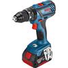 Bosch trapano a percussione GSB 18-2 LI con valigetta e 2 batterie