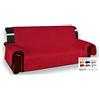 Tex family COPRIDIVANO BX SALVADIVANO VIVY TRAPUNTATO PIANO LISCIO ROSSO-BORDEAUX - 2 POSTI seduta cm. 120