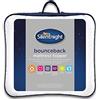 Silentnight Bounceback-Coprimaterasso per Letto Super King Size, Poliestere-Cotone, Bianco