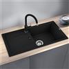 Blanco Favum lavello da cucina, 526082, XL 6 S Favum nero opaco [Lavelli da Cucina > per Base Sottolavello a partire da 60 cm]