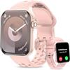 Fitonme Smartwatch Uomo Donna (2 cinghie)1,83'' HD Smart Watch Con Chiamata Bluetooth, Frequenza Cardiaca e Monitoraggio Del Sonno, IP67 Impermeabile, 100+ Modalità Sport Fitness Tracker iOS Android,Rosa