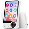 joliker Lettore MP3 da 128 GB con Bluetooth 5.3, Lettore Musicale Digitale Audio HiFi con Due Prese per Cuffie, Altoparlante HD Incorporato, Schermo Tattile da 2,4, Registrazione Vocale, Radio FM, E-book