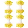 GORGECRAFT 1600pz Giallo Doppie Teste Stame di Fiori Fatti A Mano Stami di Fiori Pistillo Stame di Pollini Floreali Perlati Artificiali per La Creazione di Fiori Decorazione di Album Artigianato