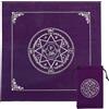 CREATCABIN Tovaglia per Altare Tarocchi Tovaglia Pentagramma Gotico Borsa per Carte Copritavolo Quadrato Divinazione Velluto con Tarocchi Custodia con Coulisse Set Tarocchi Regalo per Forniture di