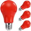 SCNNC Lampadina LED A60/A19, E27, 9 W, AC85-265 V, equivalente a lampadina a incandescenza da 90 W, attacco E27, per Natale, Halloween, feste, bar, vacanze, confezione da 4