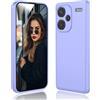 DESSEN Cover per Xiaomi Redmi Note 13 Pro Plus 5G (Pro+) - Liquido Silicone Custodia con Fodera Microfibra Antigraffio Morbida TPU Antishock Protettiva Case Sottile e Flessibile Cover, Viola