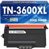 Cool Toner TN3600XL TN3600 TN-3600XL HL-L5210DN MFC-L5710DW Toner Con Chip 1-Pack