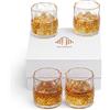 INTIGNIS Bicchieri tumbler in cristallo della collezione Elite da 350 ml, senza piombo, vetro tagliato, design trasparente, bicchieri eleganti per la casa, ristoranti (4 Pc Set)