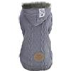 Izefia Cane Maglione Cane Vestiti Felpa con Cappuccio Maglione di Lana con Cappuccio Inverno Caldo Dolcevita Maglione Cappotto in Pile per Piccolo Cane Medio