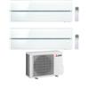 Mitsubishi Climatizzatore Dual Split Kirigamine MSZ-LN Bianco 9+9 con MXZ-2F42VF4 Inverter R-32 Wi-Fi Classe A+++ ,