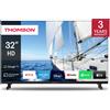 Thomson Smart TV 32 Pollici HD Ready Display LCD Sistema Google TV Nero 32HG2S14
