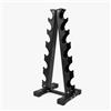 JK FITNESS Rastrelliera Porta Manubri per 6 coppie