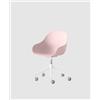 Connubia PRONTA CONSEGNA - Connubia Sedia Home Office girevole Academy CB2145 con struttura bianca e seduta Cipria - IN PROMOZIONE FINO ALL' 11/07