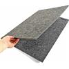 TELY Tappetino pieghevole in feltro per un massimo di 1000 pezzi di puzzle, pieghevole per una facile conservazione, blocco puzzle portatile (nero/spessore 9 mm)