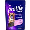 Prolife Snack per Cani Sensitive Grain Free Maiale Monoproteico 90 g