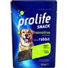 Prolife PROMO !!! Prolife Snack per Cani Sensitive Grain Free Coniglio Monoproteico 90 g